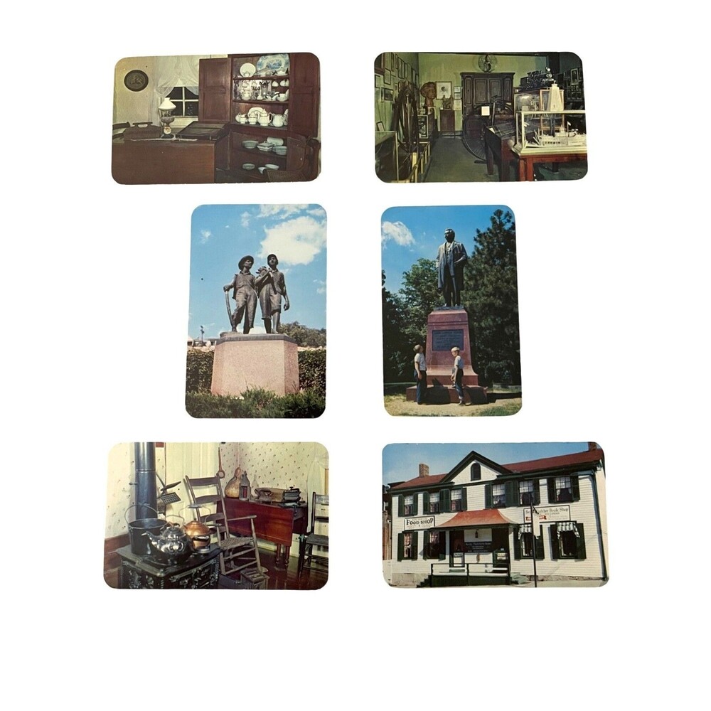 Lot of 6 Vintage Photos of Mark Twain's Home Hannibal Missouri